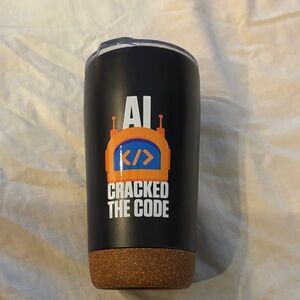 AI Cracked The Code Black Tumbler 16oz